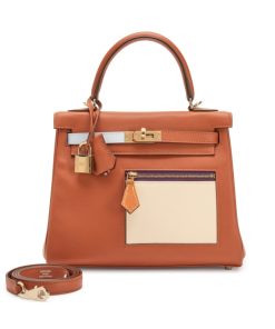 HERMES COLORMATIC KELLY 25 RETOURNE ORANGE 28CM