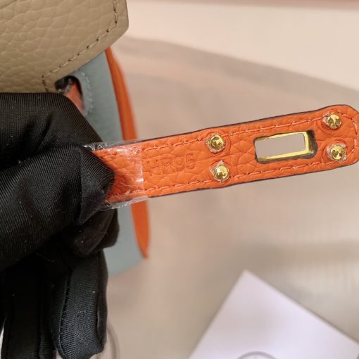 HERMES BIRKIN MINI GOLD HARDWARE EPSOM MULTICOLOR 20CM - Image 7