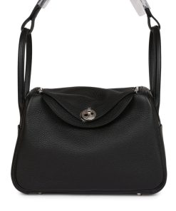Hermes Lindy 26 Black Clemence Palladium Hardware