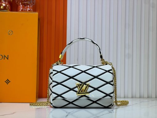 Louis Vuitton Go 14 Mm White Black 23Cm M22890 - Image 4