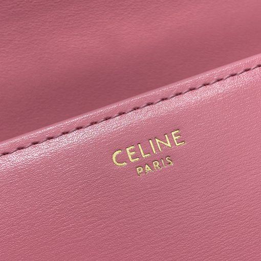 Celine Chain Shoulder Bag Triomphe In Triomphe Canvas Pink 197993Bf25Fo - Image 7