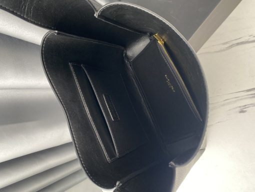 Saint Laurent Le 5 A 7 Soft Small Hobo Bag In Smooth Leather Black 713938Aaauq1000 - Image 2