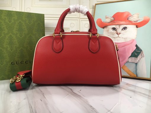 Gucci X Adidas Mini Duffle Bag Red 31.5Cm 702397 U3Zct 6563 - Image 2