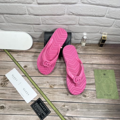 Gucci Women's Chevron Thong Pink ?655463 J8710 5609 - Image 3