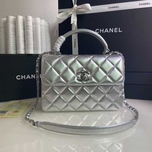 Chanel Flap Bag With Top Handle - Image 2