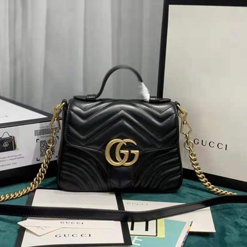 Gucci Marmont Mini Top Handle Bag - Image 2