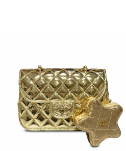 Chanel Mini Flap Bag Star Coin Purse Yellow Gold 24Cm As4646 B14873 Nt671