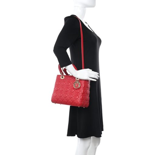 Christian  Lady Dior Red 24cm - Image 4