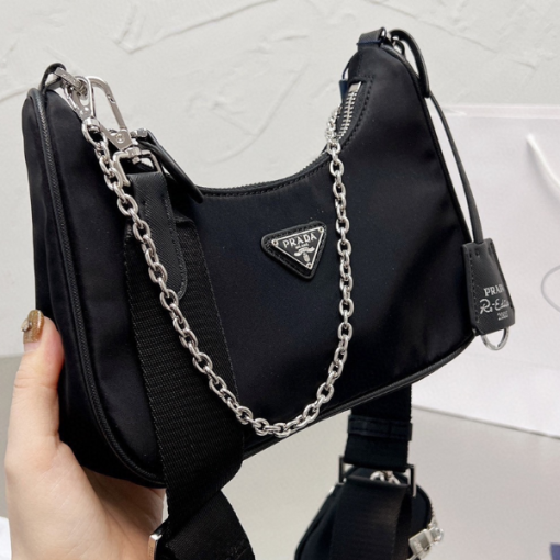 Prada Embl?Me Brushed-Leather Bag White 1Bd321_Zo6_F0Pg7_V_Oto - Image 6