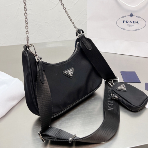 Prada Embl?Me Brushed-Leather Bag White 1Bd321_Zo6_F0Pg7_V_Oto - Image 7