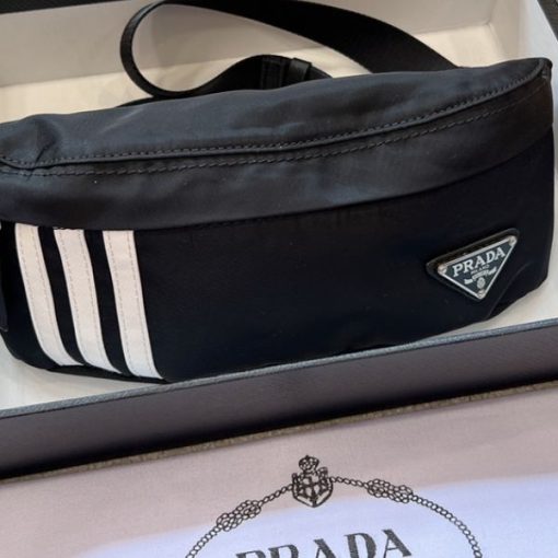 Prada X Adidas Re-Nylon Belt Bag Black 2Vl0341Wq8F0002Vads - Image 2