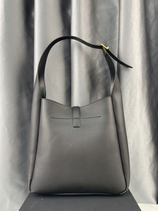 Saint Laurent Le 5 A 7 Soft Small Hobo Bag In Smooth Leather Black 713938Aaauq1000 - Image 4