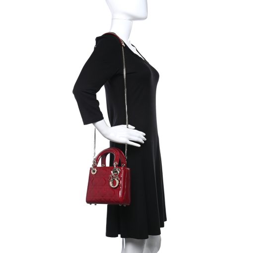 Christian Dior  Mini Lady Dior Red 17Cm - Image 4