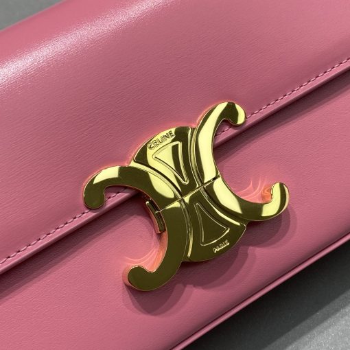 Celine Chain Shoulder Bag Triomphe In Triomphe Canvas Pink 197993Bf25Fo - Image 2