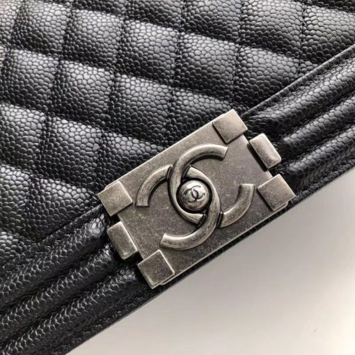 Chanel Boy Handbag Black A67086 - Image 7