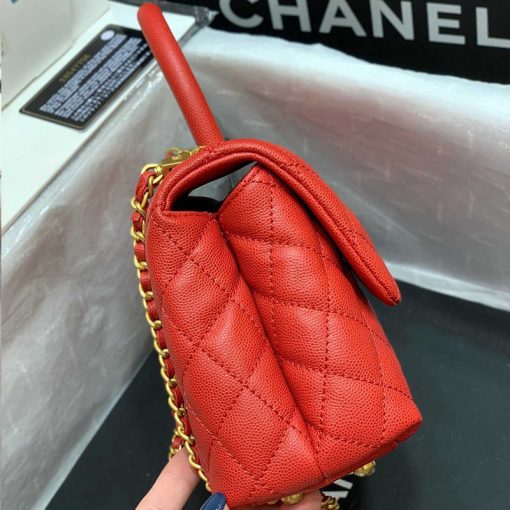 Chanel Large Flap Bag With Top Handle - Image 3