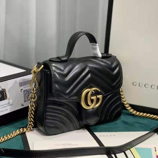 Gucci Marmont Mini Top Handle Bag - Image 3