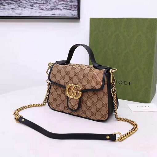 Gucci Marmont Mini Top Handle Bag - Image 3