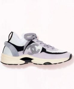 Chanel Low Top Trainer Sneakers Purple G38750