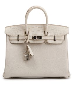 Hermes Birkin Touch 25 Beton Matte Alligator Togo Palladium Hardware