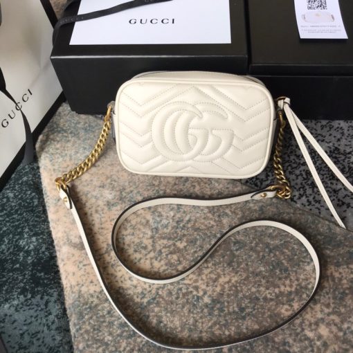 Gucci Marmont Small Matelasse Shoulder Bag 447632 Dtd1T 9022 - Image 8