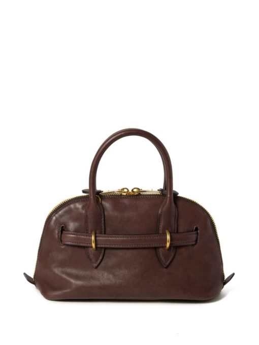 Miu Miu Aventure nappa leather top-handle bag Briarwood - Image 3