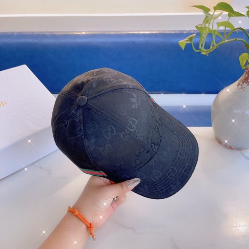Gucci X Adidas Baseball Cap Hat Black - Image 5