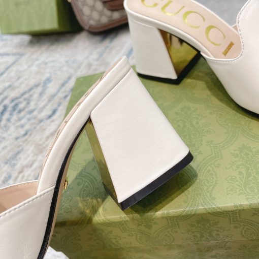 Gucci Women's Slide Sandal With Horsebit White 655412 Bko00 9022 - Image 6