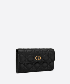 Dior Caro Wallet Black