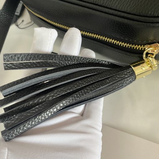 Gucci Soho Small Leather Disco Bag Black 308364 A7M0G 1000 - Image 9