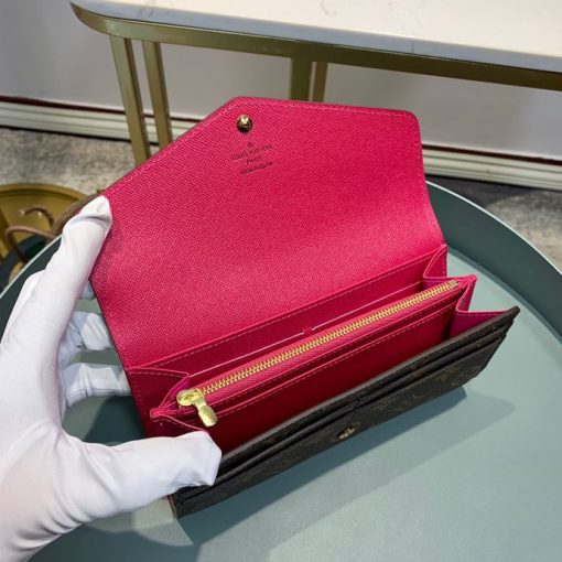 Louis Vuitton Sarah Wallet Fuchsia Pink 19Cm M62234 - Image 4