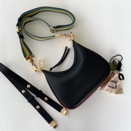 Gucci Gg Attache Small Shoulder Bag In Black 23Cm 699409 Uxwbg 1037 - Image 10