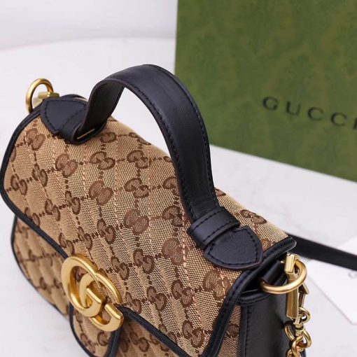 Gucci Marmont Mini Top Handle Bag - Image 5