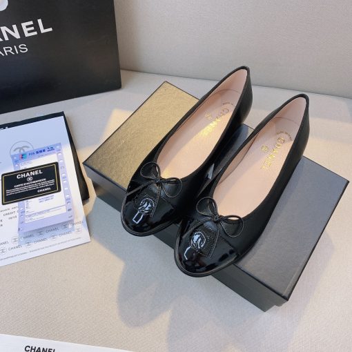 Chanel Flat Black Sandals G02819 Y01552 94305 - Image 6