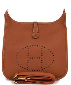 H Handbags Evelyne Iii Pm Gold Clemence Gold Hardware