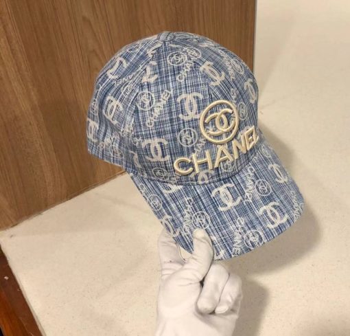 Chanel CC Embroidery Baseball Cap Blue - Image 4