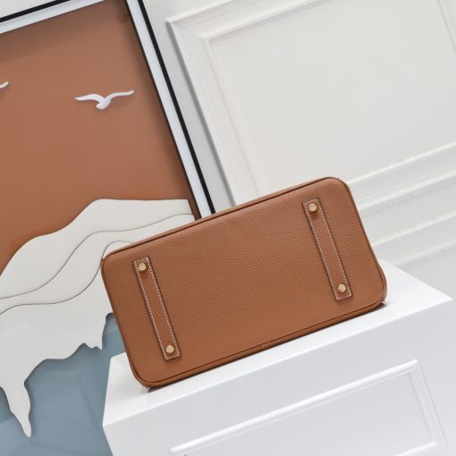 Hermes Birkin 30CM Brown Horse Draw Carriage Embossed - Image 7