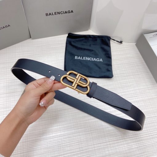 Salvatore Ferragamo Gancini Black Leather Belt With Gold Metal Buckle - 90 Eu 105 Cm - Image 7