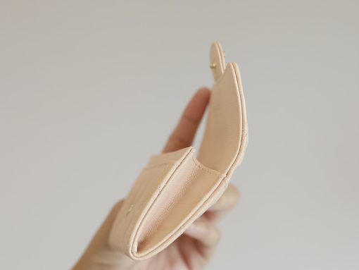 Chanel Classic Card Holder Wallet Beige Ap0214 - Image 4