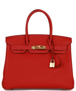 Hermes Special Order (Hss) Birkin 30 Rouge Casaque Togo Gold Hardware