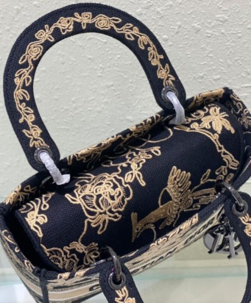 Dior Lady D-Lite Bag Black - Image 6