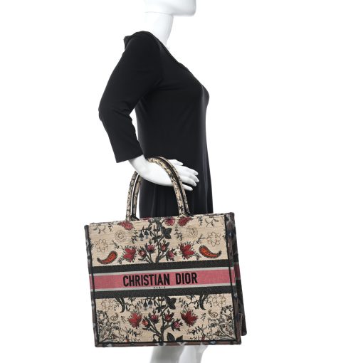 Christian Dior Large Broderie Dior Flowers Book Tote - Image 4