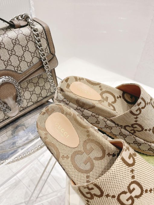 Gucci Women's Platform Slide Sandal Camel 623212 Uko00 2580 - Image 10