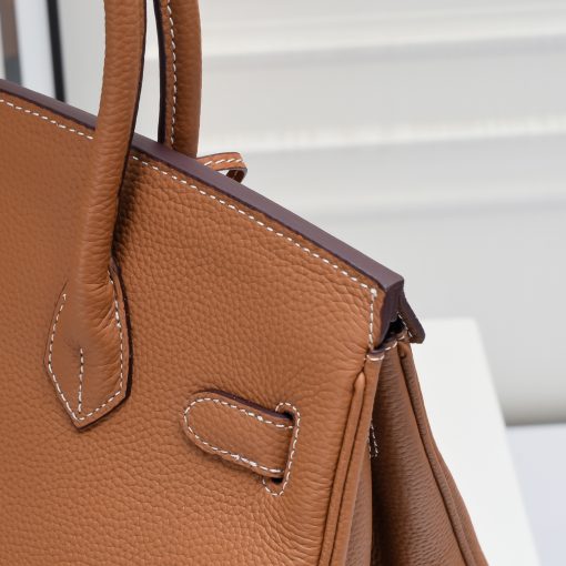 Hermes Birkin 30CM Brown Horse Draw Carriage Embossed - Image 9