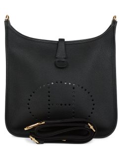 Hermes Evelyne Pm Black Clemence Gold Hardware