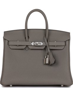 H Handbags Birkin 30 Gris Meyer Togo Palladium Hardware