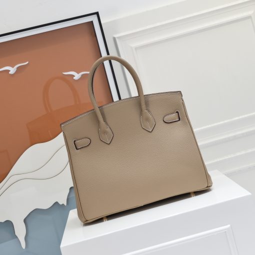 Hermes Birkin 30CM Taupe Horse Draw Carriage Embossed - Image 6