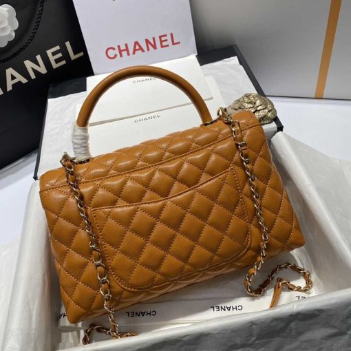 Chanel Large Flap Bag With Top Handle - Image 5