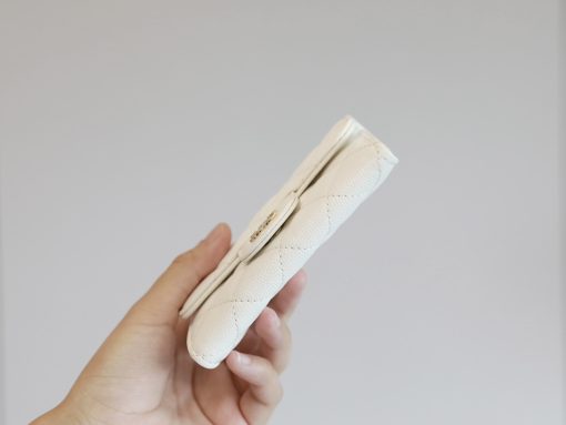 Chanel Classic Card Holder Wallet White Ap0214 - Image 6