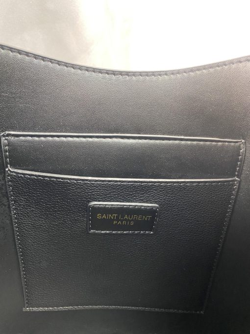 Saint Laurent Le 5 A 7 Soft Small Hobo Bag In Smooth Leather Black 713938Aaauq1000 - Image 8